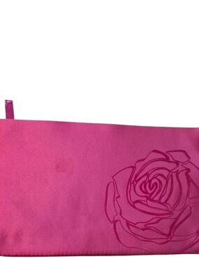 Lancôme Hot Pink Satin Makeup Pouch